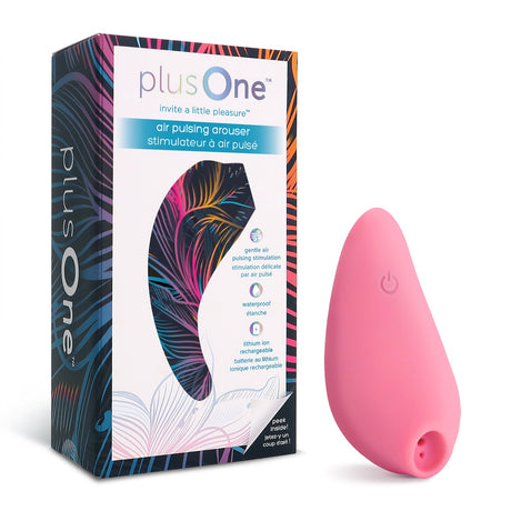 plusOne Air Pulsing Arouser — Rechargeable Silicone Clitoral Stimulator - PO6710