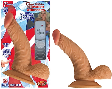 "All American Whopper 7 in With Balls Flesh NW2139-1"