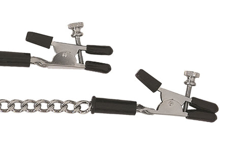 Spartacus Adjustable Alligator Nipple Clamps with Link Chain - SPF-29