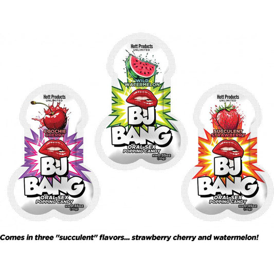Hott Products BJ Bang Oral Popping Candy Display — 72 Pack - HTP3593-D