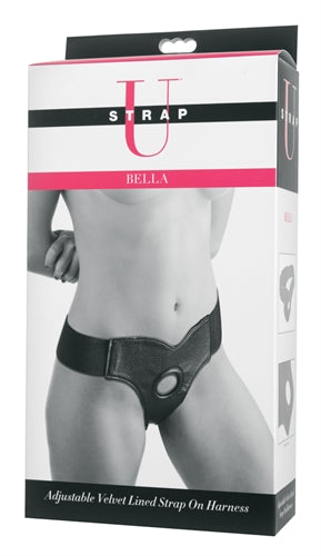 XR Brands Bella Adjustable Velvet-Lined Strap-On Harness - SU-AD928