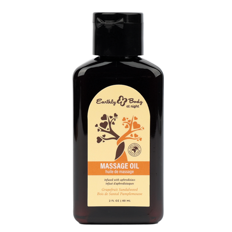 HEMP SEED Grapefruit Sandalwood Massage Oil — 2oz (Aphrodisiac Collection) - EB951