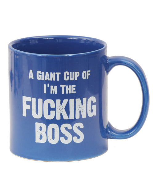 Attitude Mug A Giant Cup of I'm the Fucking Boss - 22 oz by Island Dogs