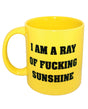 Attitude Mug I am a Ray of Fucking Sunshine - Yellow by Island Dogs