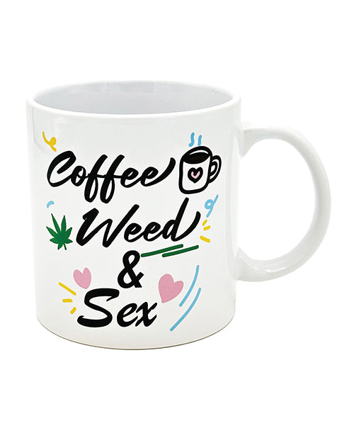 Attitude Mug Coffee, Weed & Sex - 22 oz by Island Dogs