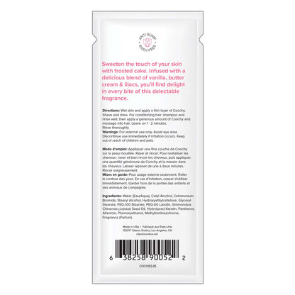 Coochy Shave Cream - Frosted Cake - 15 ml Foils 24 Count Display by Classic Brands