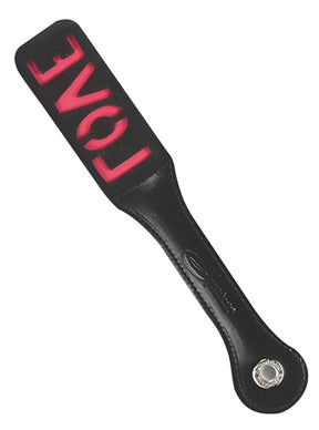 "12 Inch Leather Impression Paddle - Love SS904-01"