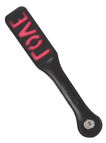 "12 Inch Leather Impression Paddle - Love SS904-01"