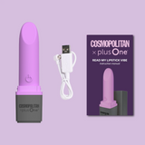 plusOne Read My Lipstick Vibe — Cosmo Lipstick-Style Vibrator - PO6890
