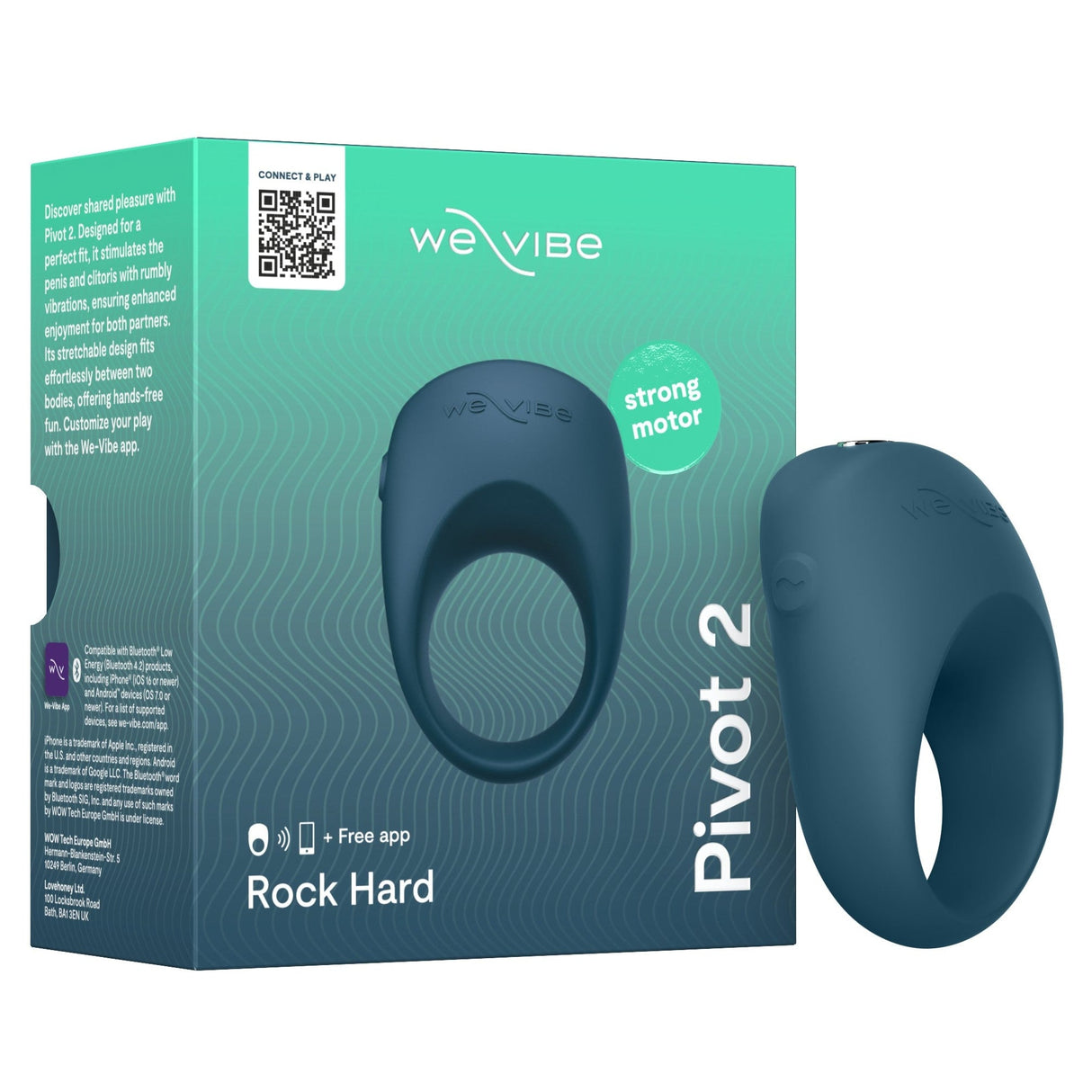 We-Vibe We‑Vibe Pivot 2 Couples Vibrating Ring — Slate - WE3109