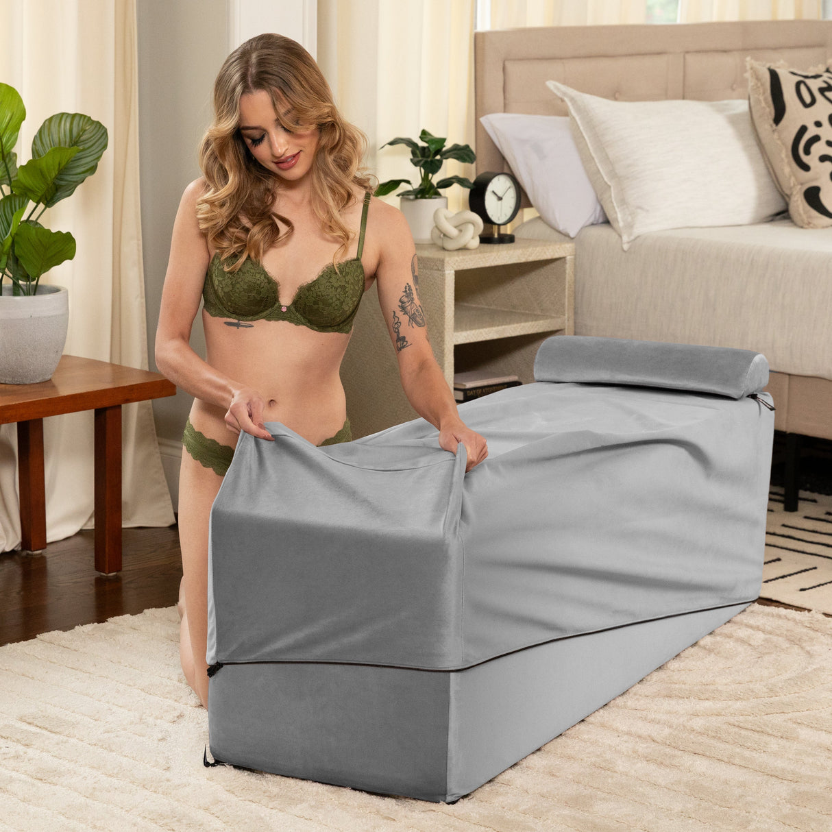 Liberator Aria Flip Chaise 18 Inch Replacement Cover — Grey - L7887