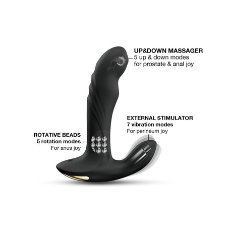 Dorcel Multi P-Joy 3‑Motor Prostate Massager with Remote - DL2660