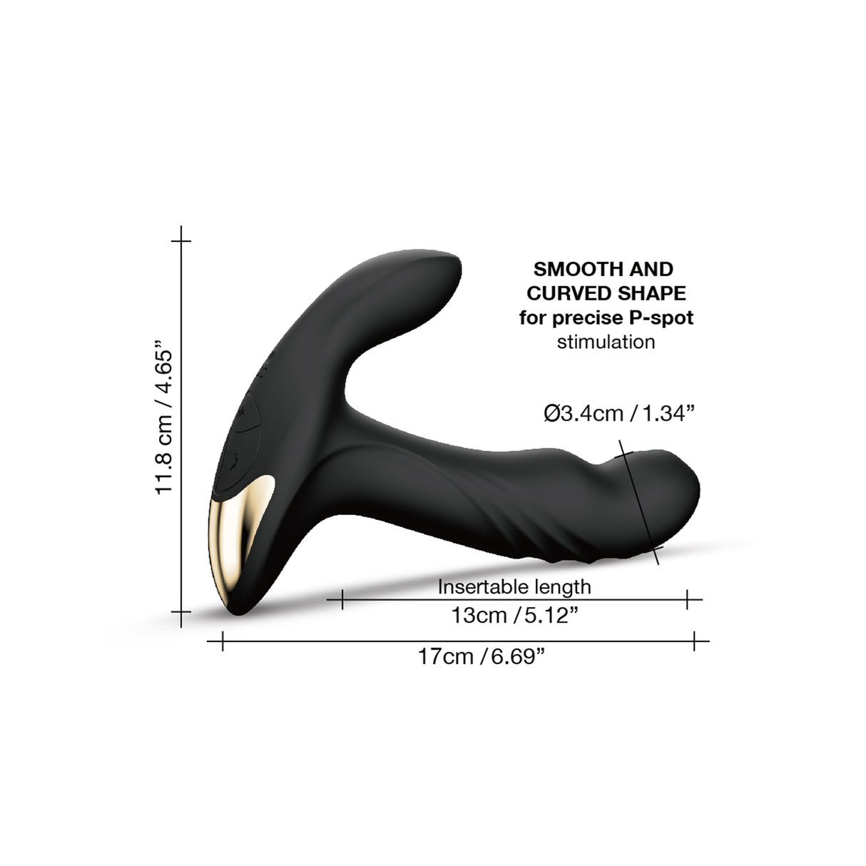 Dorcel Multi P-Joy 3‑Motor Prostate Massager with Remote - DL2660
