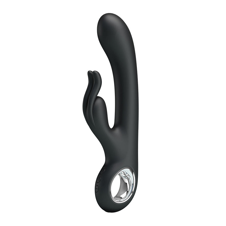 Pretty Love Carina 7-Function Rechargeable Rabbit Vibrator, Black, 7.49" - BI-014480-2