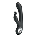 Pretty Love Carina 7-Function Rechargeable Rabbit Vibrator, Black, 7.49" - BI-014480-2
