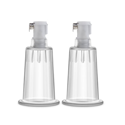 Temptasia Nipple Pumping Cylinders Set of 2 (1 Inch Diameter) - Clear by Blush