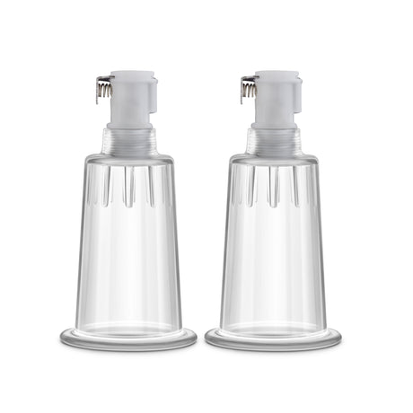Blush Temptasia Nipple Pumping Cylinders, Set of 2 (1 Inch, Clear) - BL-09711