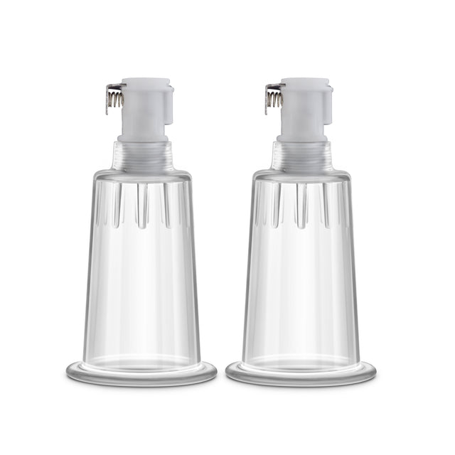 Blush Temptasia Nipple Pumping Cylinders, Set of 2 (1 Inch, Clear) - BL-09711