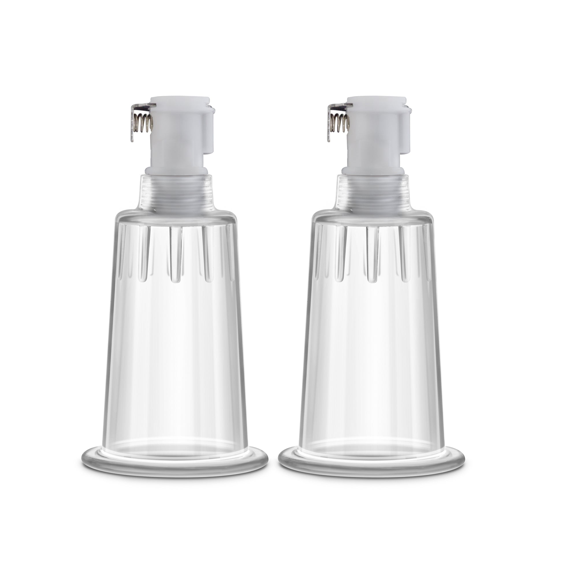 "Temptasia  Nipple Pumping Cylinders  Set of 2 (1 Inch Diameter) - Clear BL-09711"