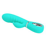 Prescott Super Soft Rabbit Silicone Vibrator - Vibrator -Teal