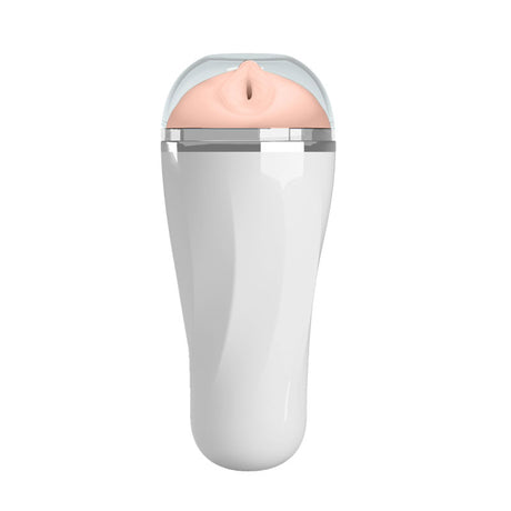 Pretty Love Trish Male Masturbator — White, Removable Sleeve, 185 x 78mm - BM-00900T66N
