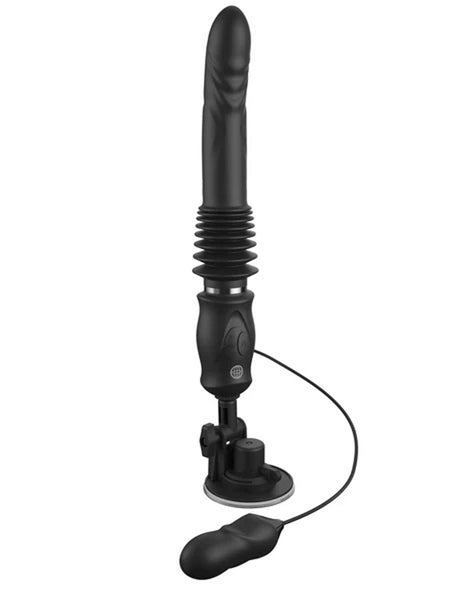Pipedream Ultimate Silicone Thruster Vibrator, Black, 14.5 in - PD4563-23