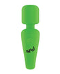 XR Brands Glow-in-the-Dark Mini Wand Vibrator — Green, 4.3 in - BNG-AH462