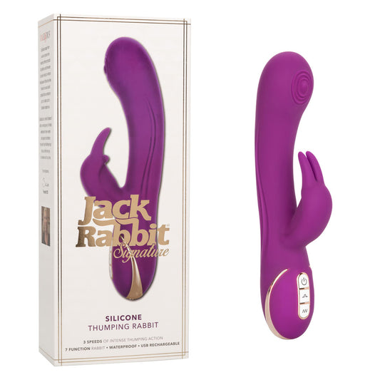 CalExotics Jack Rabbit Thrusting Silicone Vibrator - SE0609453