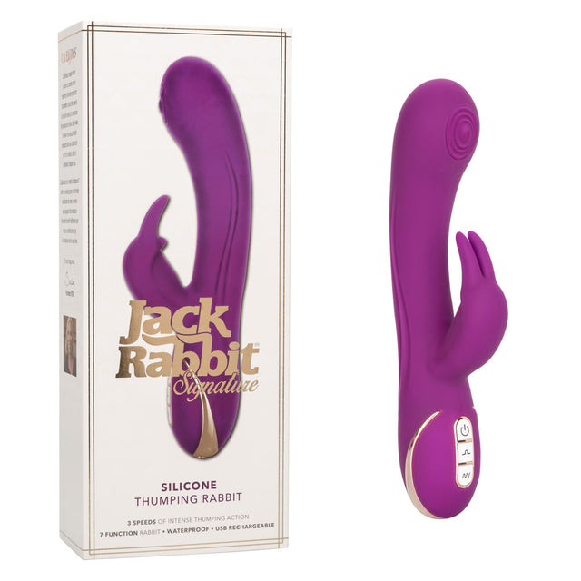 CalExotics Jack Rabbit Thrusting Silicone Vibrator - SE0609453