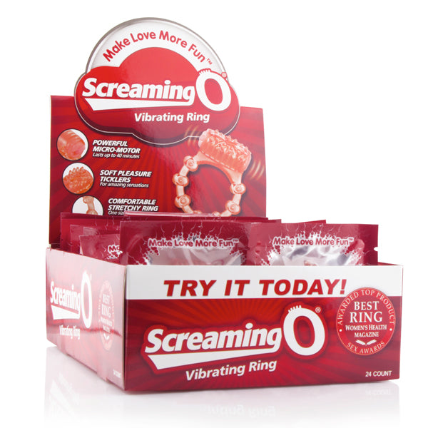 Screaming O Vibrating Ring - 24-Count P.O.P. Box Display - SO110D