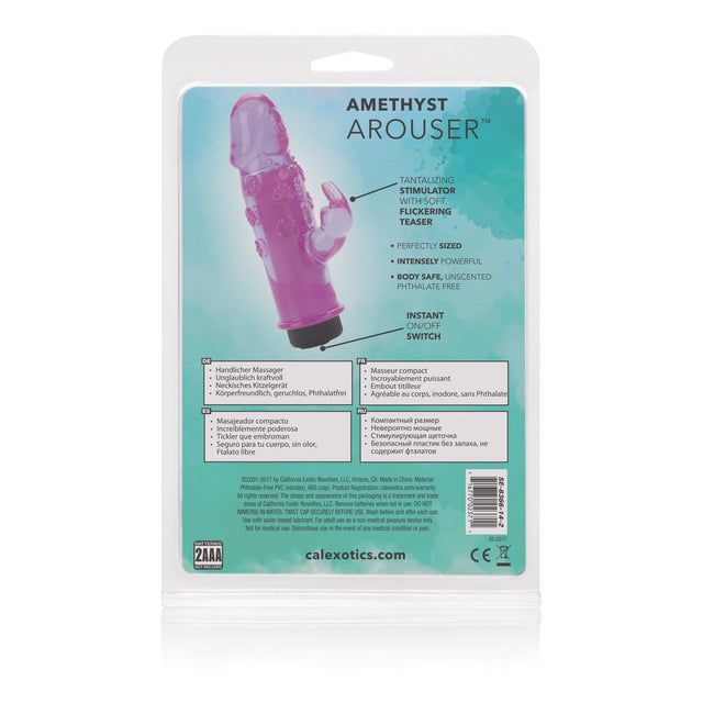 CalExotics Amethyst Arouser — Dual-Tongued Compact Stimulator - SE8366142