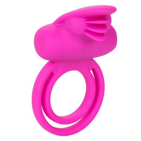 CalExotics Silicone Rechargeable Dual Clit Flicker Ring - SE1843103
