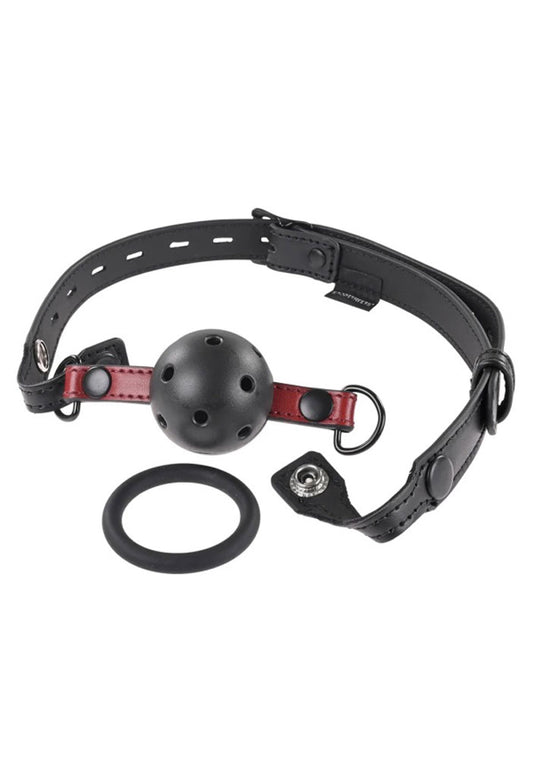 "Saffron Interchangeable Gag - Black/red SS48027"