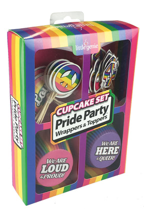 Little Genie Pride Cupcake Wrappers & Toppers Set, 48-Piece - LG-NV057
