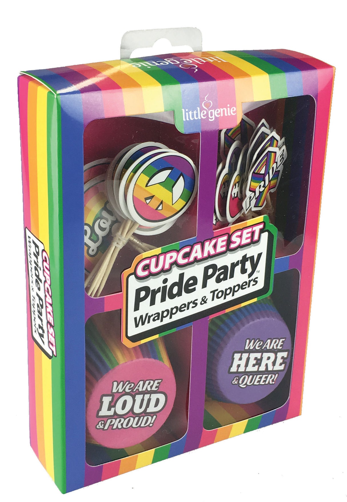 "Cupcake Set - Pride Party Wrappers & Toppers LG-NV057"