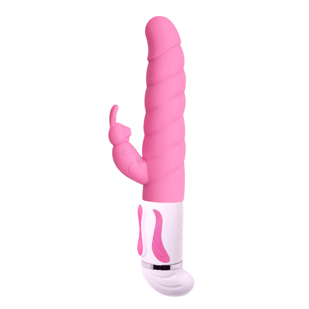 Pretty Love Steven Rabbit Vibrator — 12-Function, Pink - BW-063005