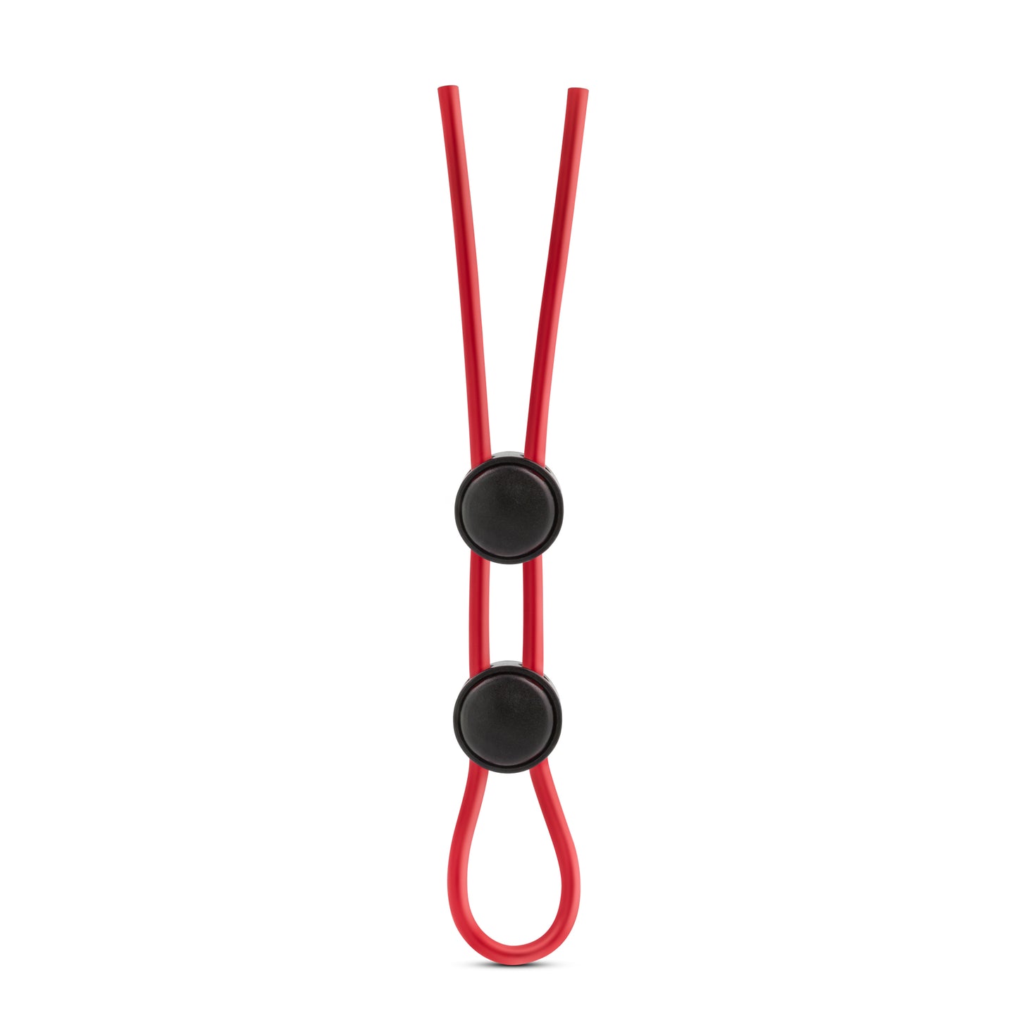 Stay Hard - Silicone Double Loop Cock Ring - Red by Blush