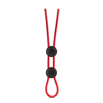 Stay Hard - Silicone Double Loop Cock Ring - Red by Blush