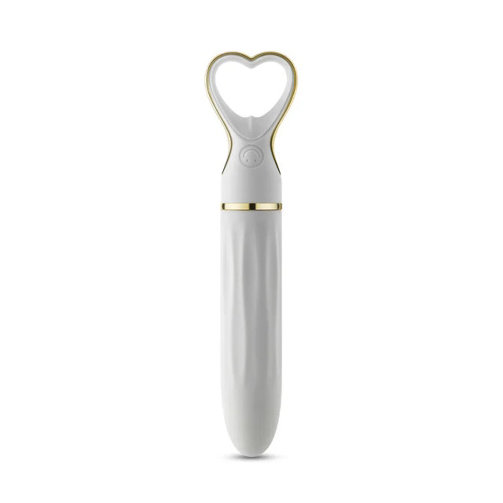 Blush Delice Heartthrob Vibrator — White Bouquet, 5.5 in - BL-23605