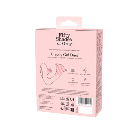 Fifty Shades of Grey Greedy Girl Duet Rechargeable Dual Stimulator - FS1754