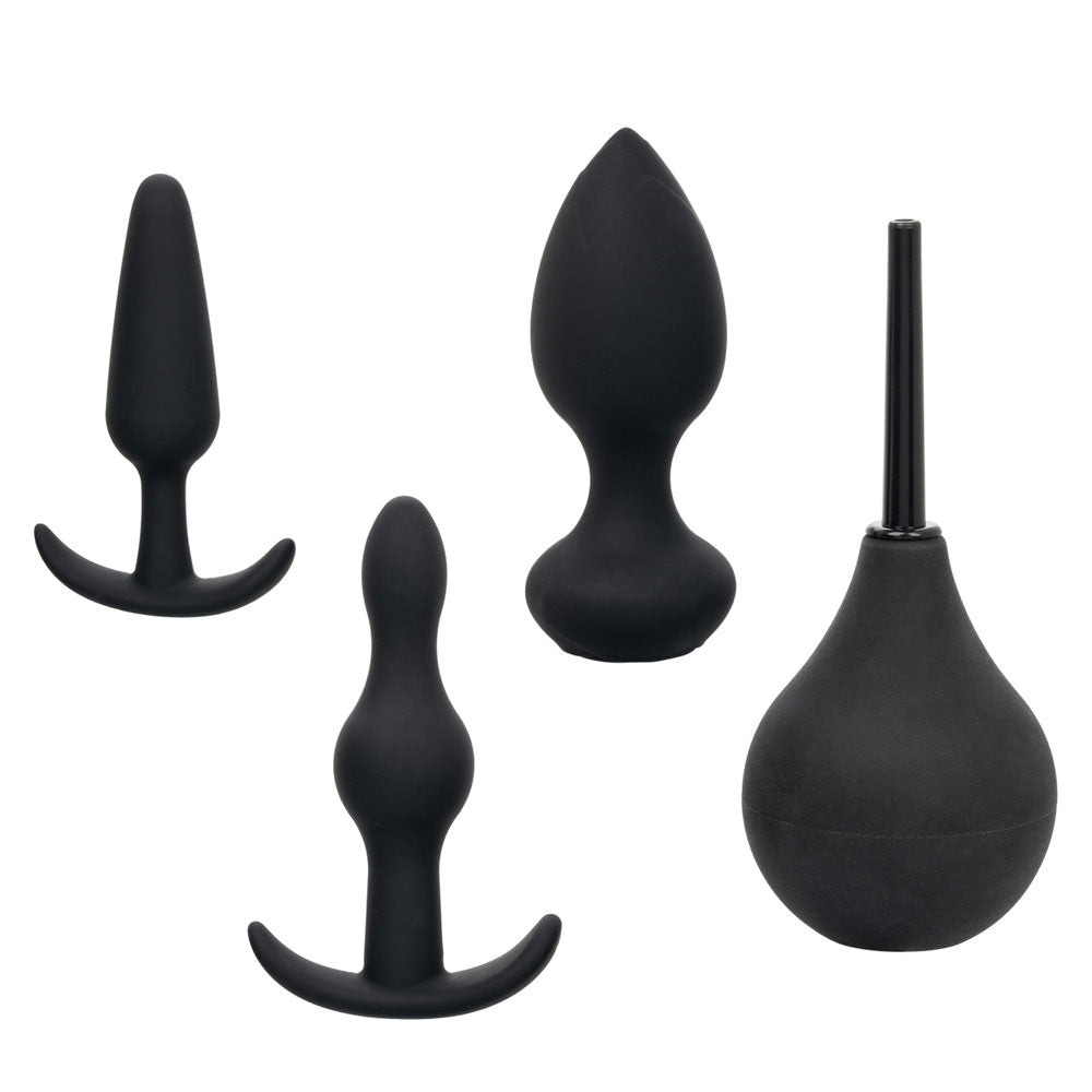 CalExotics Pleasure Kits Anal Explorer Collection — 4-Piece Black Kit - SE1986303
