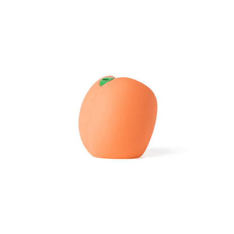 Emojibator Peach Vibrating Stroker — USB-C Rechargeable, Medical-Grade Silicone - EM2156