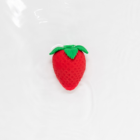 Emojibator Strawberry Vibrator & Suction Toy, 2.9-inch - EM7006
