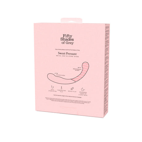 Fifty Shades of Grey Sweet Pressure Double-Ended Silicone & Metal Wand - FS1716