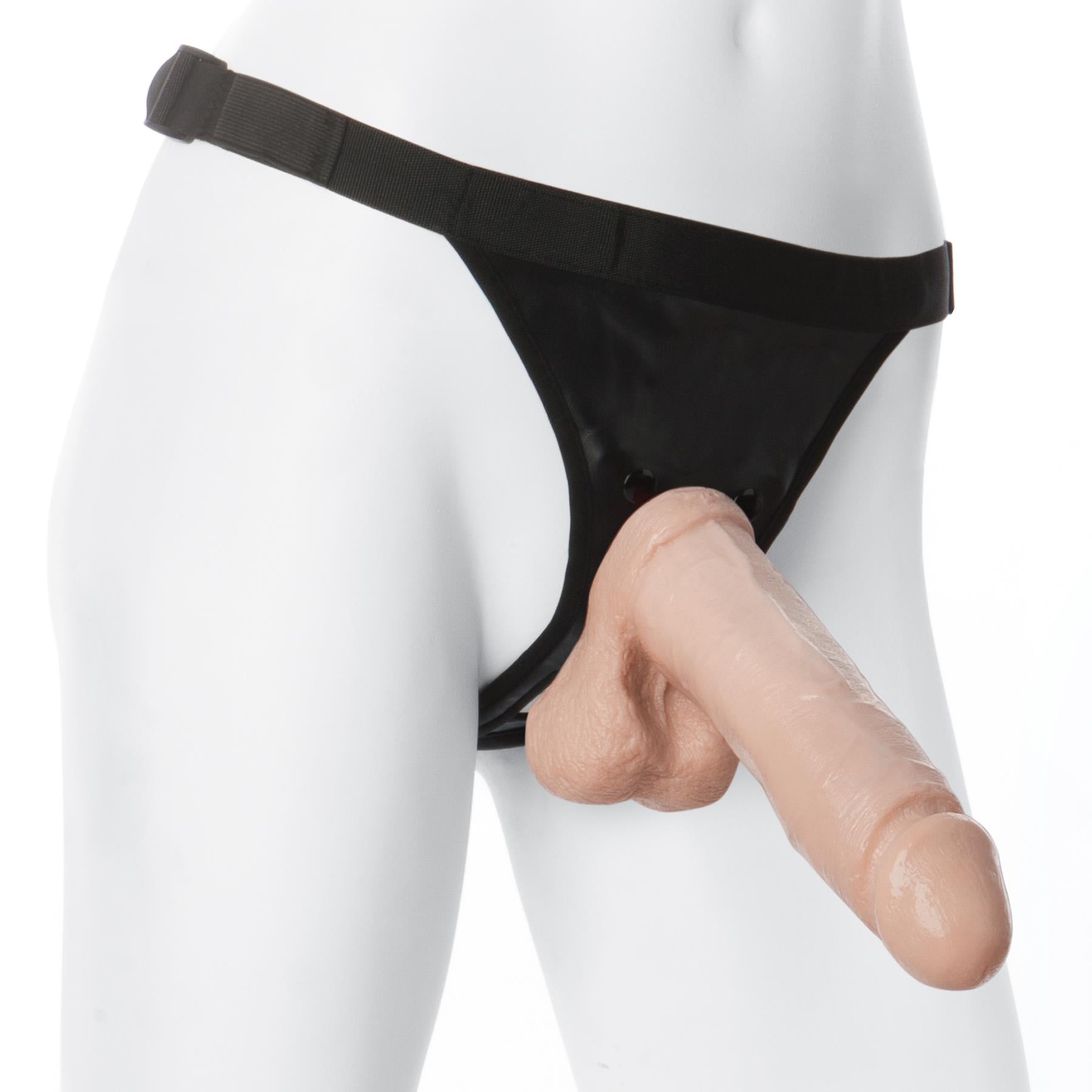 Vac-U-Lock 8-Inch Realistic Cock With Ultra Harness by Doc Johnson