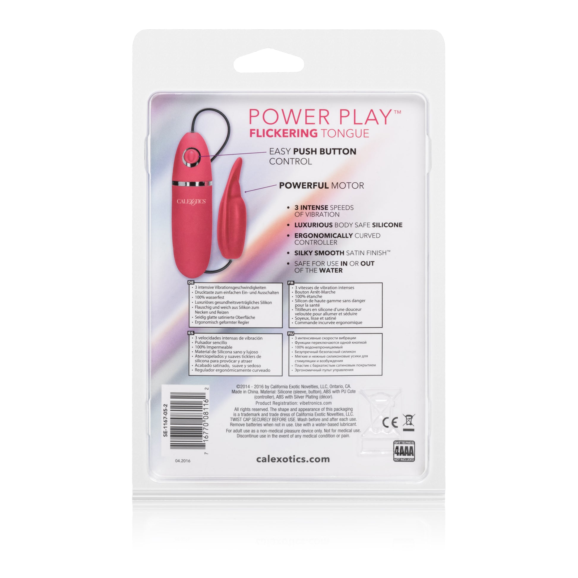 Power Play Flickering Tongue - Pink by CalExotics