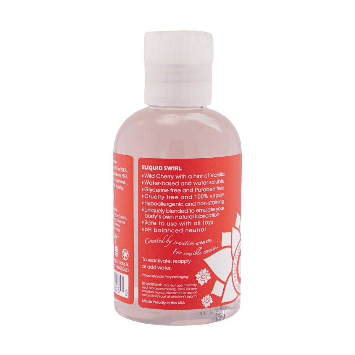 Sliquid Naturals Swirl Cherry Vanilla Water-Based Lubricant, 4.2 fl oz - SLIQ005