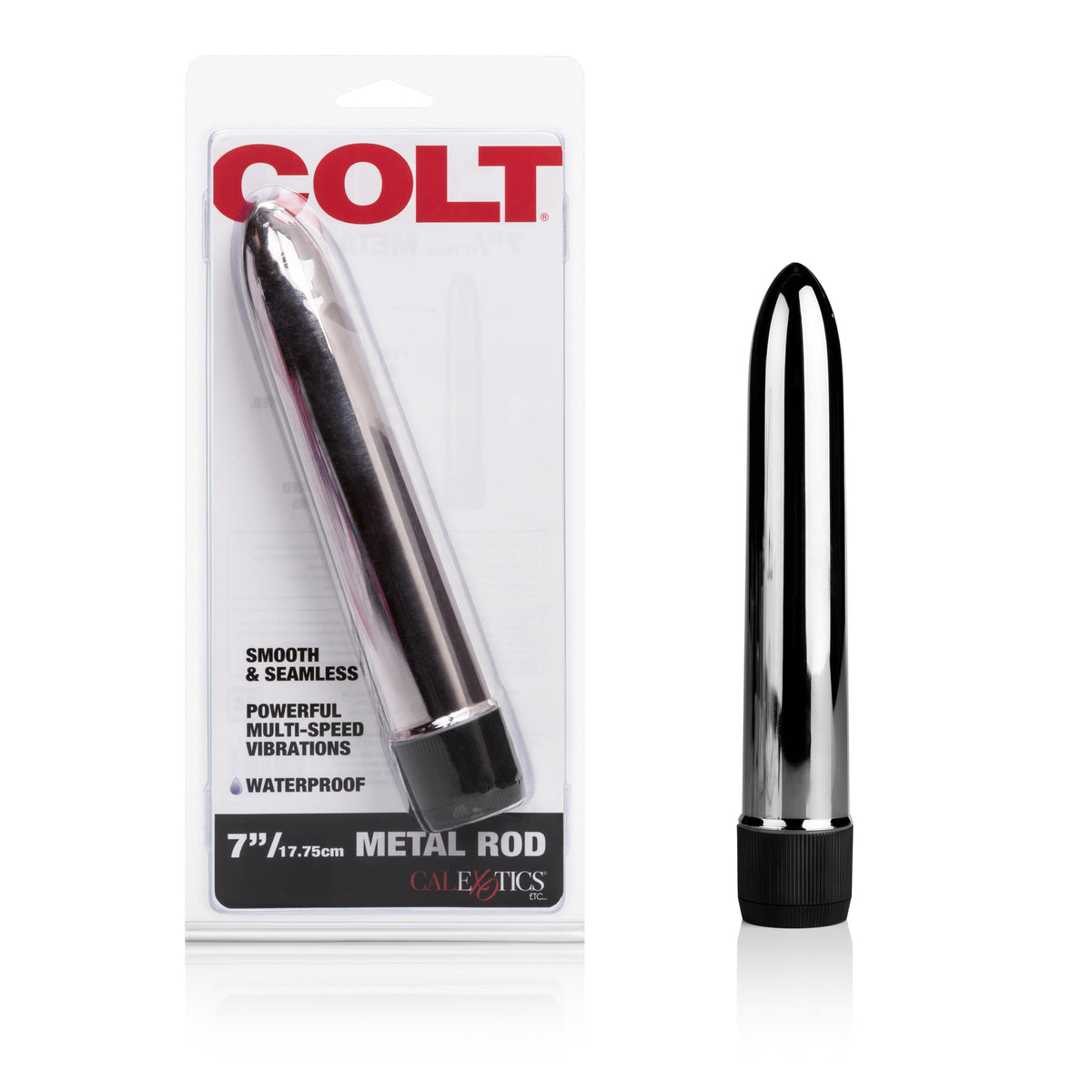 CalExotics Colt Metal 7-Inch Vibrator, Smooth Seamless Finish - SE6893202