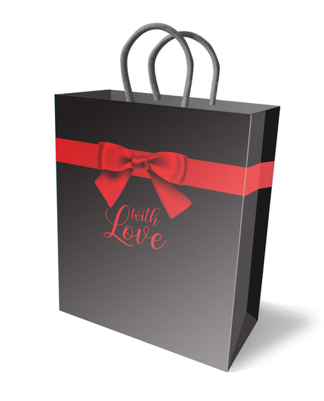 Little Genie 'With Love' Gift Bag — Black, 11 x 8 in - LG-LGP027