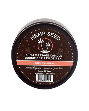 Earthly Body Cozy Cashmere 3-in-1 Massage Candle — 6 oz - EB-HSCH022A